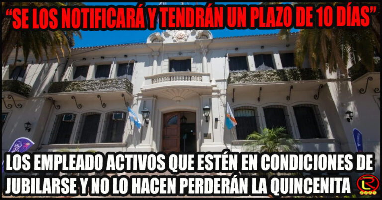 Quienes omitan la notificación dentro del plazo límite sufrirán la suspensión del pago de la quincenita