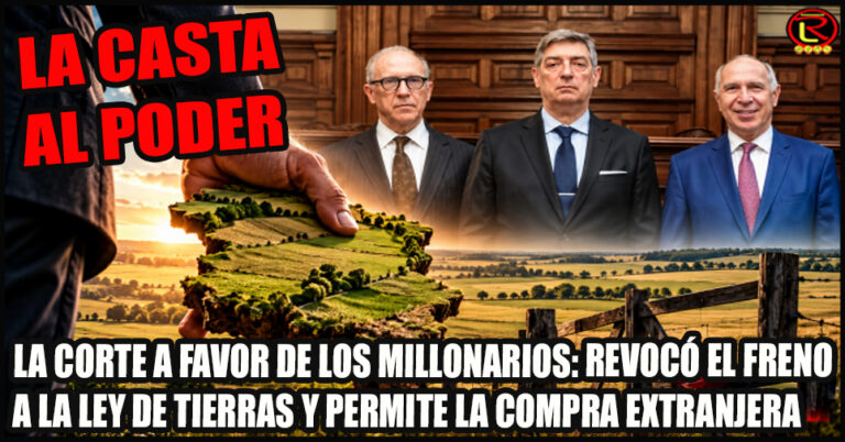 Una ley aprobada por el Congreso y que defendía la soberanía fue derogada por decreto
