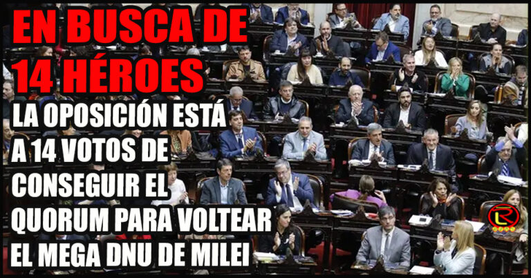 La oposición pidió sesionar el 15 de octubre para voltear el DNU 70/23