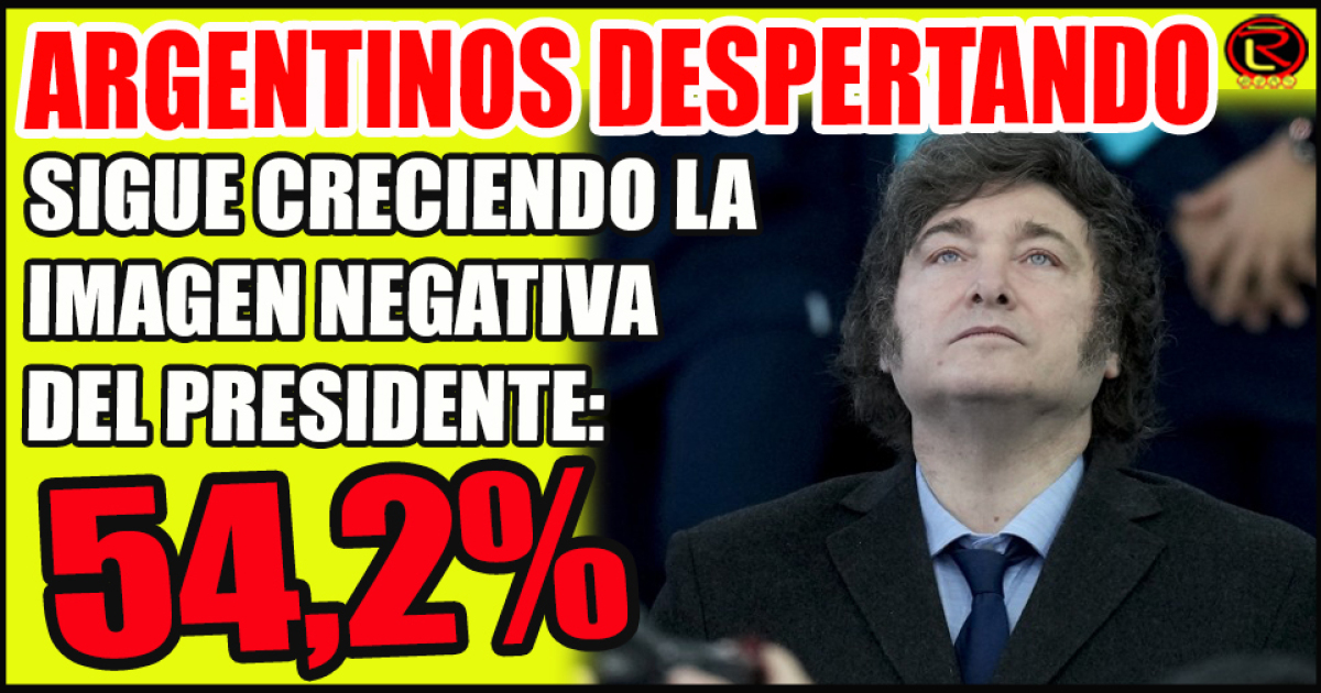 La imagen de Milei sigue en caída y se profundiza la impaciencia por la ...